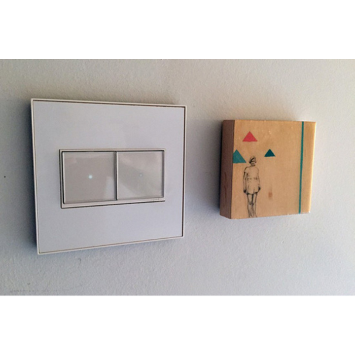 Adorne AWM Screwless Wall Plate, Mirror White