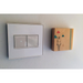 Adorne AWM Screwless Wall Plate, Mirror White