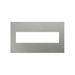 Adorne AWC Screwless Wall Plate, Brushed Stainless Steel - 4 Gang