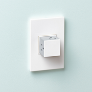 Adorne AWP Screwless Wall Plate with Microban, Gloss White on White