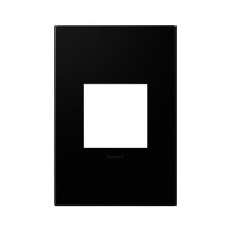 Adorne AWP Screwless Wall Plate, Black Ink - 1 Gang