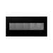 Adorne AWP Screwless Wall Plate, Black Ink - 5 Gang