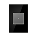 Adorne AWM Screwless Wall Plate, Mirror Black - 1 Gang