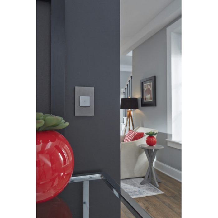 Adorne AWC Screwless Wall Plate, Brushed Black Nickel