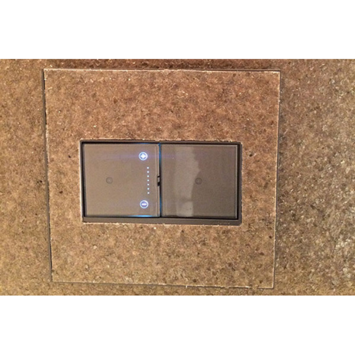 Adorne AWM Screwless Wall Plate, Custom with Magnesium Trim