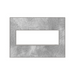 Adorne AWM Screwless Wall Plate, Spiraled Stainless - 3 Gang