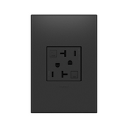 Adorne AGFTR2202 Tamper-Resistant 20A Duplex Self-Test GFCI Receptacles, 125V - Graphite