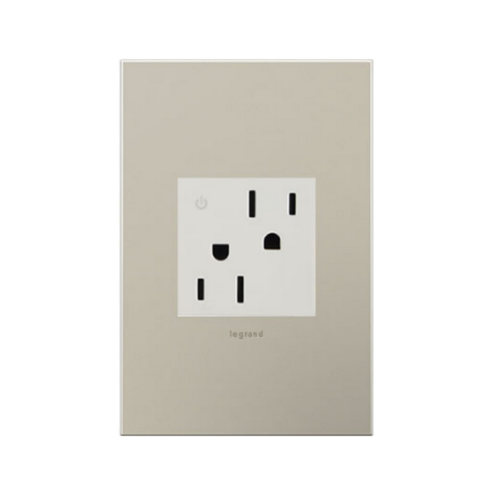 Adorne ARCD152 15A Tamper-Resistant Dual-Controlled Outlet, 125V - White