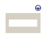 Adorne AWP Screwless Wall Plate with Microban, Oatmeal - 4 Gang