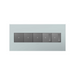 Adorne AWP Screwless Wall Plate with Microban, Pale Blue - 5 Gang