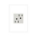 Adorne ARCD152 15A Tamper-Resistant Dual-Controlled Outlet, 125V - White