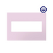 Adorne AWP Screwless Wall Plate with Microban, Rosa - 3 Gang