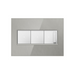 Adorne AWM Screwless Wall Plate, Brushed Stainless - 3 Gang