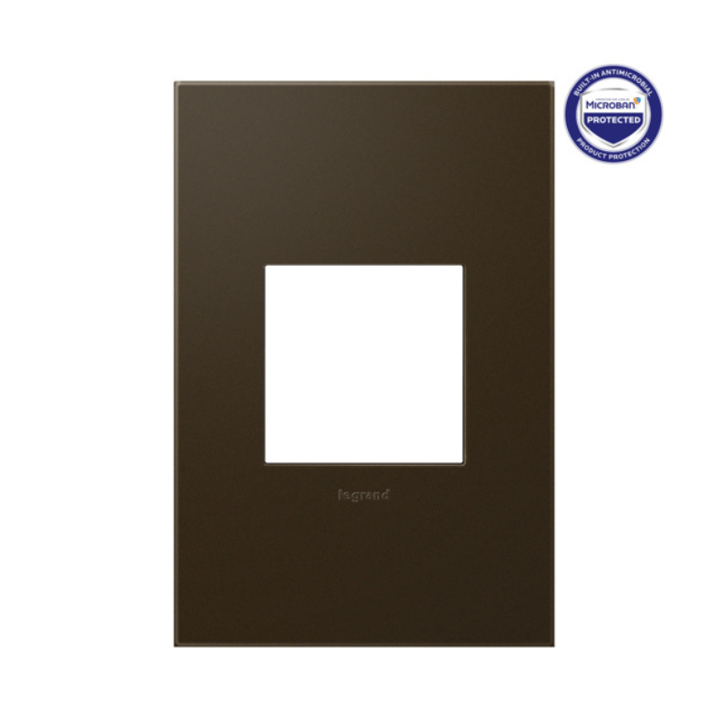Adorne AWP Screwless Wall Plate with Microban, Bronze - 1 Gang