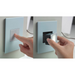 Adorne AWP Screwless Wall Plate with Microban, Pale Blue