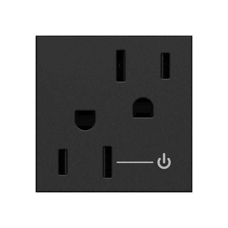 Adorne ARCH152 15A Tamper-Resistant Half-Controlled Outlet, 125V - Graphite