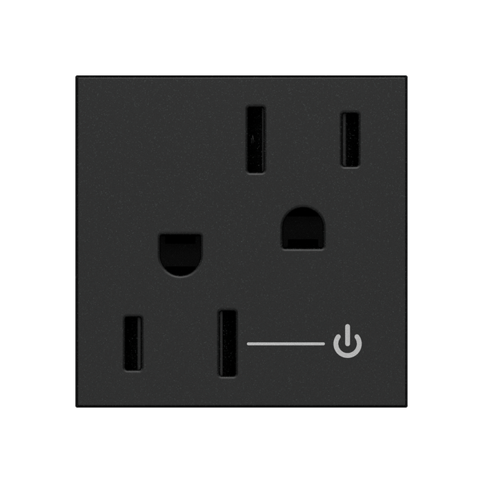 Adorne ARCH152 15A Tamper-Resistant Half-Controlled Outlet, 125V - Graphite