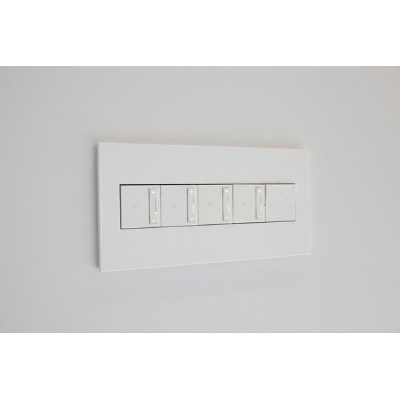 Adorne AWP Screwless Wall Plate with Microban, Matte White