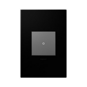 Adorne AWP Screwless Wall Plate, Black Ink - 1 Gang