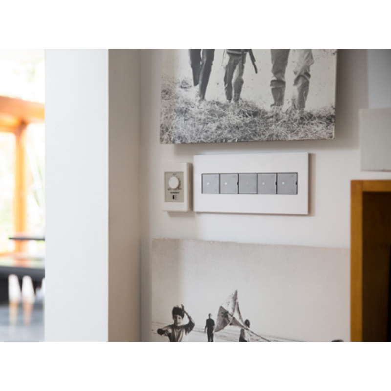 Adorne AWP Screwless Wall Plate with Microban, Gloss White on White