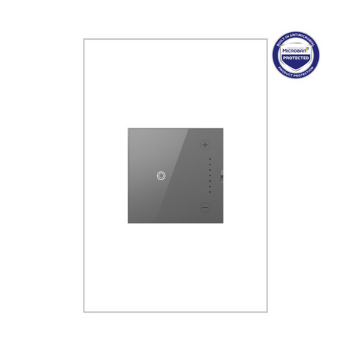 Adorne ADTH4FBL3P 0-10V Touch Dimmer with Microban, 120/277V - Magnesium