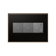 Adorne AWC Screwless Wall Plate, Oil-Rubbed Bronze - 3 Gang