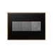 Adorne AWC Screwless Wall Plate, Oil-Rubbed Bronze - 3 Gang