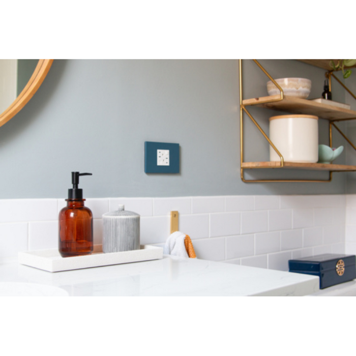 Adorne AWP Screwless Wall Plate with Microban, Mystic