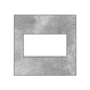 Adorne AWM Screwless Wall Plate, Spiraled Stainless - 2 Gang