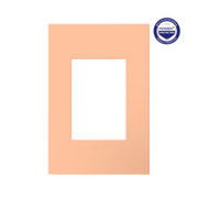 Adorne AWP Screwless Wall Plate with Microban, Peachy - 1+ Gang