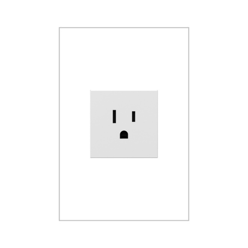 Adorne ARTR151 15A Single Tamper-Resistant Outlet, 125V - White