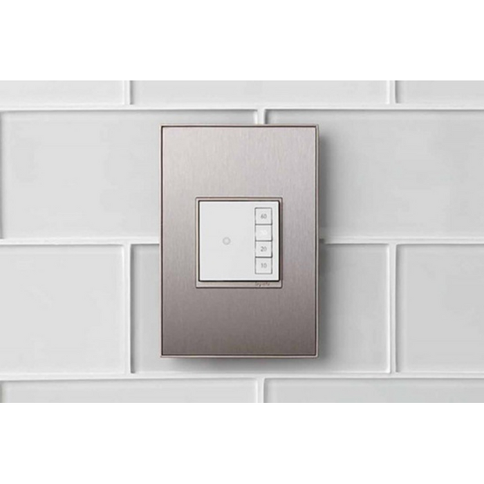 Adorne AWM Screwless Wall Plate, Brushed Stainless