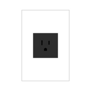 Adorne ARTR151 15A Single Tamper-Resistant Outlet, 125V - Graphite