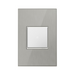 Adorne AWM Screwless Wall Plate, Brushed Stainless - 1 Gang