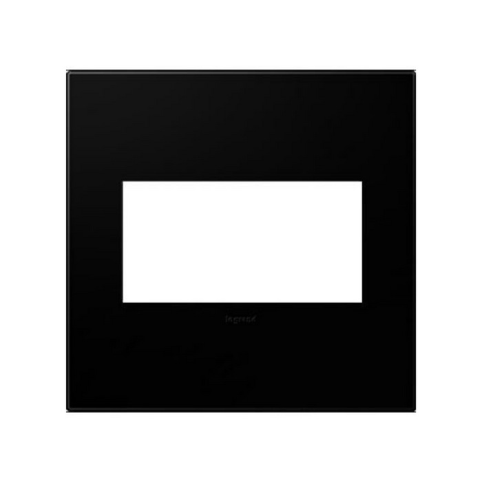 Adorne AWP Screwless Wall Plate, Black Ink - 2 Gang