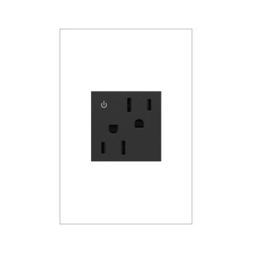 Adorne ARCD152 15A Tamper-Resistant Dual-Controlled Outlet, 125V - Graphite