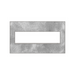 Adorne AWM Screwless Wall Plate, Spiraled Stainless - 4 Gang