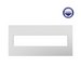 Adorne AWP Screwless Wall Plate with Microban, Gloss White on White - 5 Gang