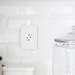 Adorne AWP Screwless Wall Plate with Microban, Matte White