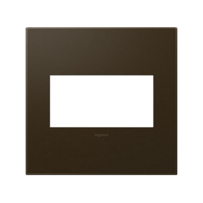 Adorne AWP Screwless Wall Plate with Microban, Bronze - 2 Gang