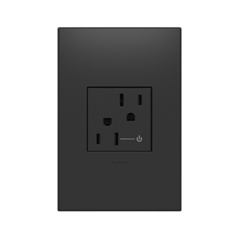 Adorne ARCH152 15A Tamper-Resistant Half-Controlled Outlet, 125V - Graphite