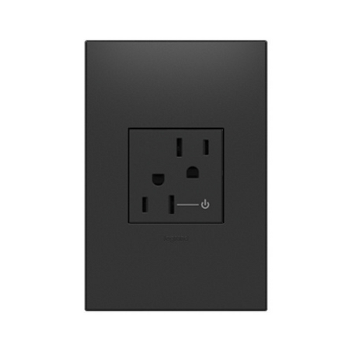 Adorne ARCH152 15A Tamper-Resistant Half-Controlled Outlet, 125V - Graphite