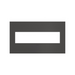 Adorne AWC Screwless Wall Plate, Brushed Black Nickel - 4 Gang