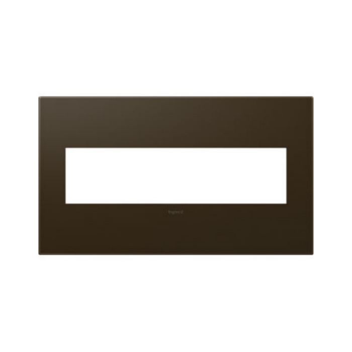 Adorne AWP Screwless Wall Plate with Microban, Bronze - 4 Gang