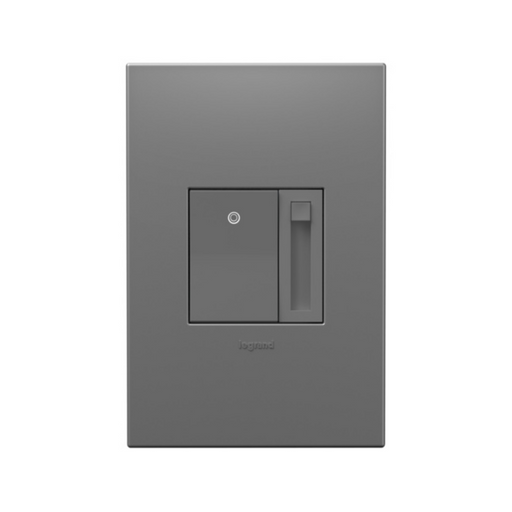 Adorne ADPD153L 150W Paddle LED Advanced Dimmer with Microban, 120V - Magnesium