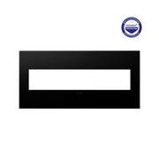 Adorne AWP Screwless Wall Plate with Microban, Graphite - 5 Gang