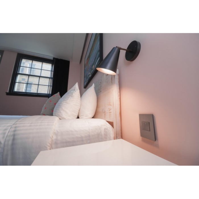 Adorne AWP Screwless Wall Plate with Microban, Magnesium