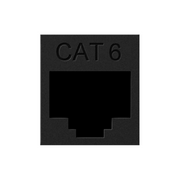 Adorne AC6RJ45 Cat 6 RJ45 Data Insert - Graphite