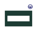 Adorne AWP Screwless Wall Plate with Microban, Evergreen - 4 Gang