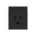 Adorne ARTR151 15A Single Tamper-Resistant Outlet, 125V - Graphite